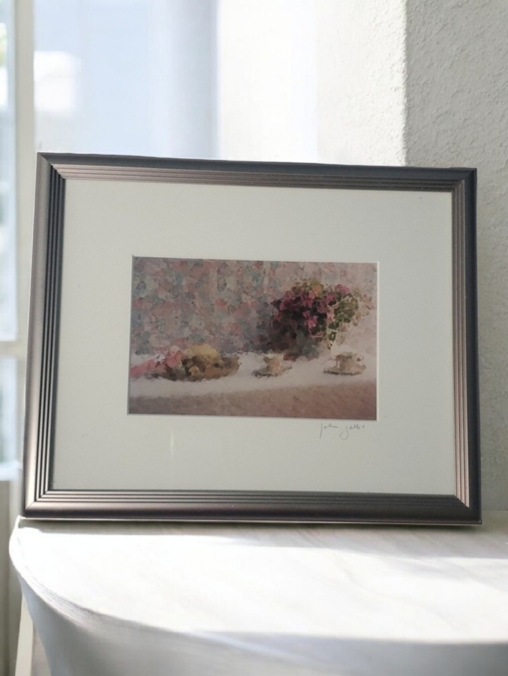 Framed Floral Art Print John Galbo artist photographic artwork Impressionism